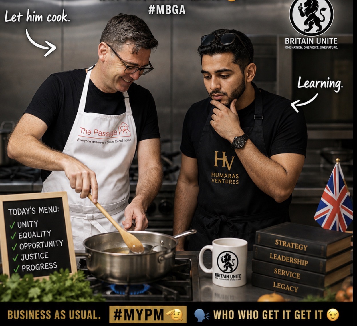 Britain Unite kitchen campaign artwork